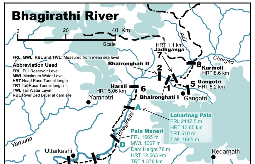 GANGA matu jansangthan DAMS IN GANGA & YAMUNA VALLEY (All maps made by SANDRP (www.sandrp.in) )