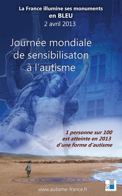 Journée mondiale de l'autisme - La France en bleue le 2 avril 2013