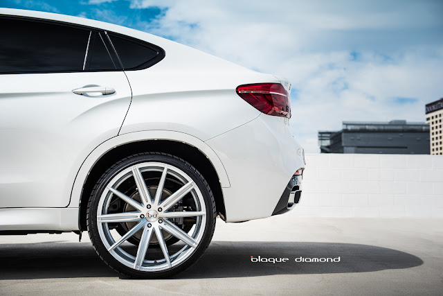 2016 BMW X6 Fitted with 24 Inch BD-9’s in Silver Polished - Blaque Diamond Wheels