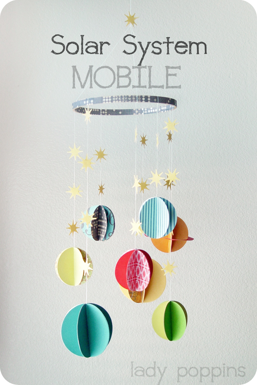Lady Poppins DIY Solar System Mobile
