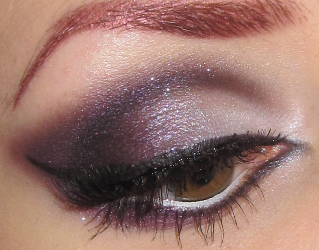 HOW TO Purple Glitter Smokey Eye Makeup tutorial 