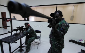 [Foto] Para Sniper Indonesia dari Pasukan Katak Lakukan Latihan Menembak