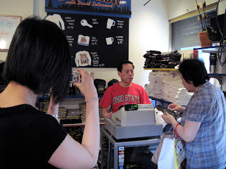 Meatball-and-spinach soup has given way to tshirts and hats at this New in New York souvenier shop for Rupert Jee