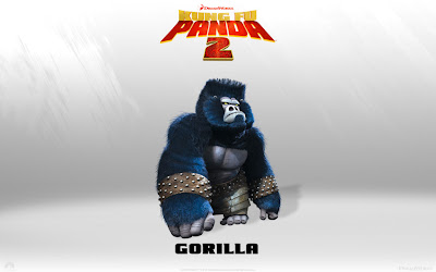Gorilla Kungfu Panda 2 Movies Wallpaper - Cartoon Wallpaper