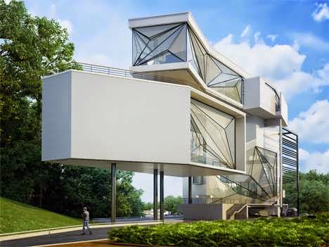 TOP 7 UNIQUE HOUSE DESIGN: MEGAMODERN HOUSE DESIGN TO FEELS LIKE IT’S FLOATING ON AIR IS ELEVATED ON A HILL BETWEEN A LAKE AND A SWIMMING POOL