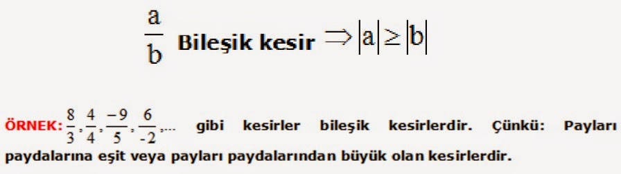 Ondalık Kesirler ve Kesirler Konu Anlatımı: KESİR ÇEŞİTLERİ VE DÖNÜŞÜMLERİ