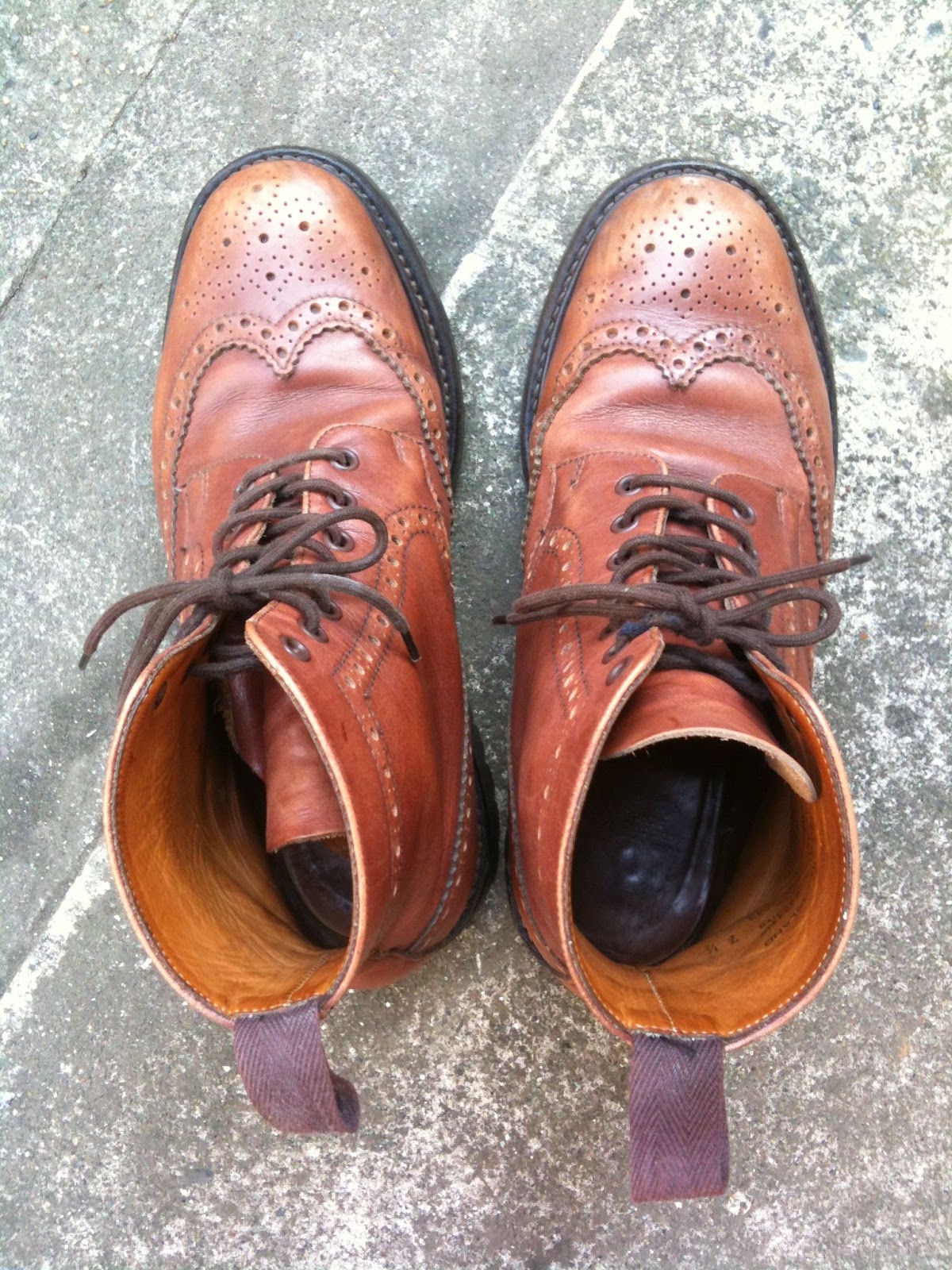 mille plateaux Sanders Cheltenham (Full Brogue Derby Boot)