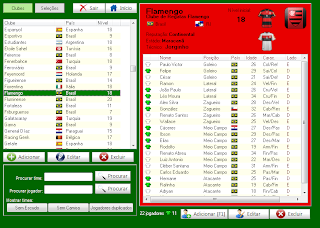 Brasfoot 2013 - Print Screen do Novo Editor brasfoot 2013, print screen do novo editor de equipes, novidades bf13, prints do brasfoot 2013