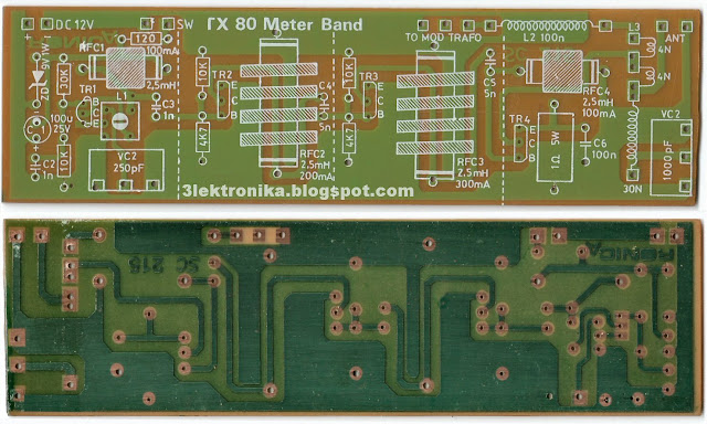 hobby radio elektronika koleksi pcb jadul pemancar 80m hobby radio elektronika koleksi pcb jadul pemancar 80m
