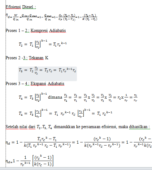 Contoh Soal Siklus Diesel Studi Indonesia