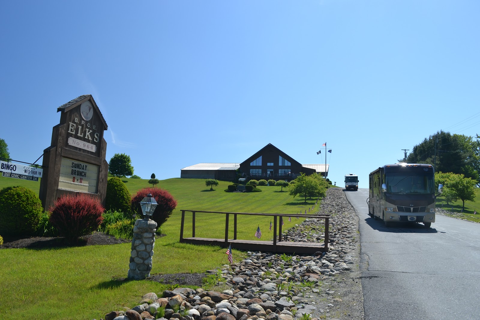 Jim and Lynne's Adventures Elks Club Augusta Maine