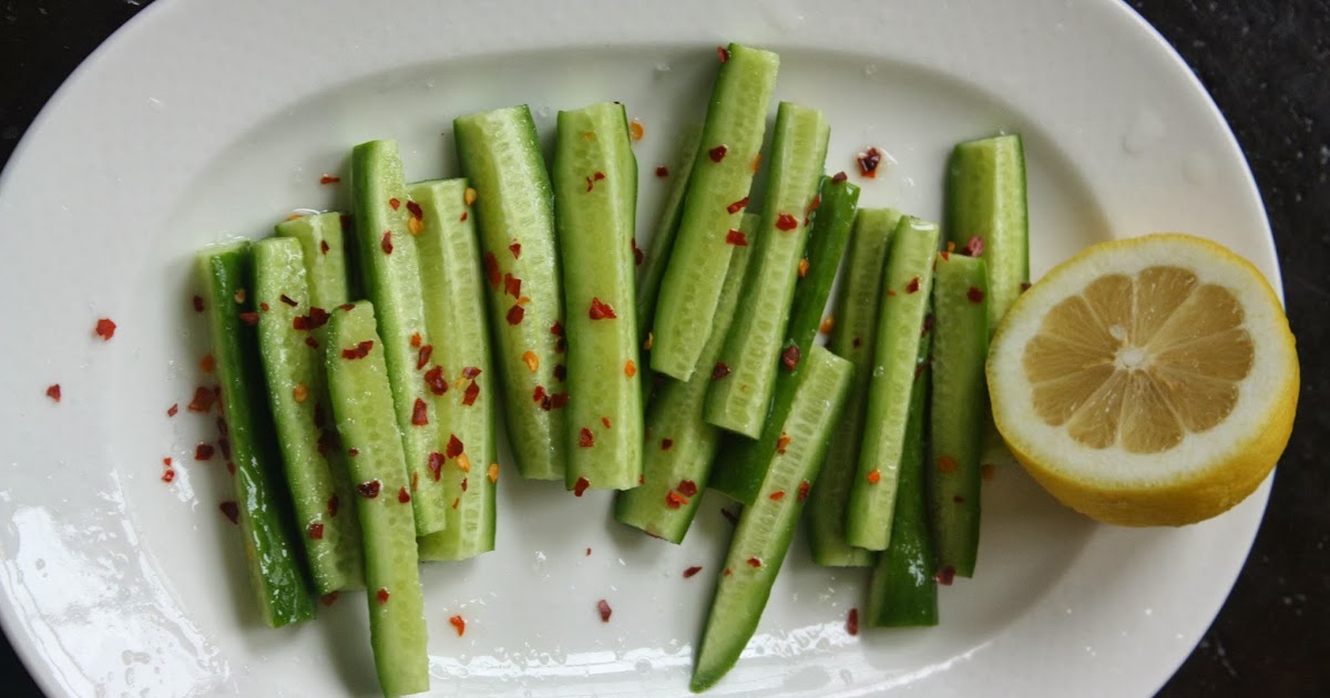 Week of Menus Simple Cucumbers with Lemon Sensible, not whimsical