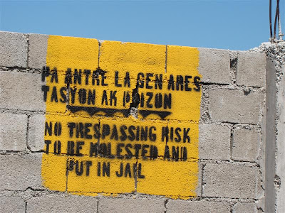 UN Sign by the Haiti Port Au Prince Airport
