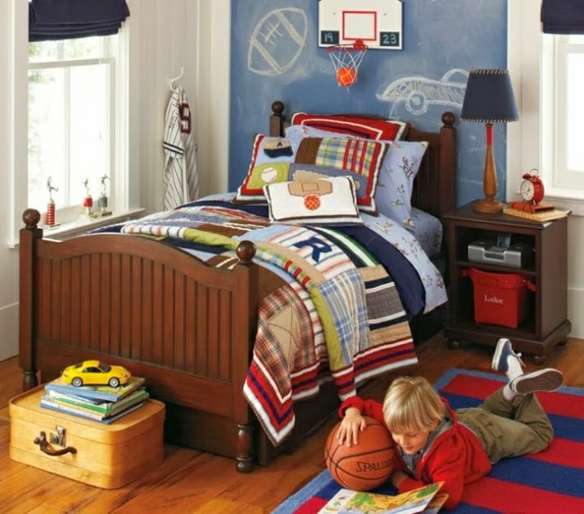 Dormitorio para niños tema deportes - Ideas para decorar dormitorios