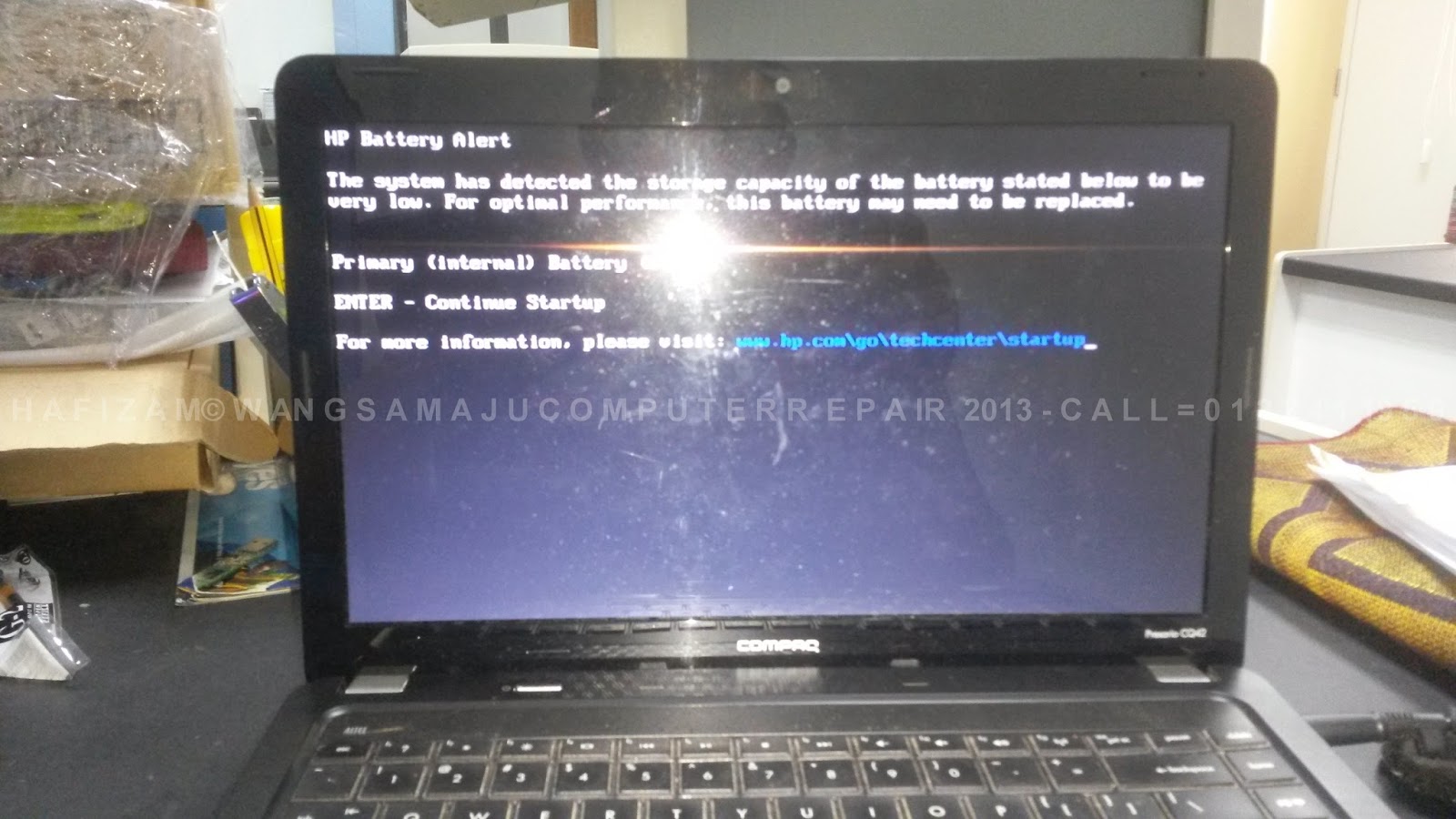 how to fix hp battery error 601
