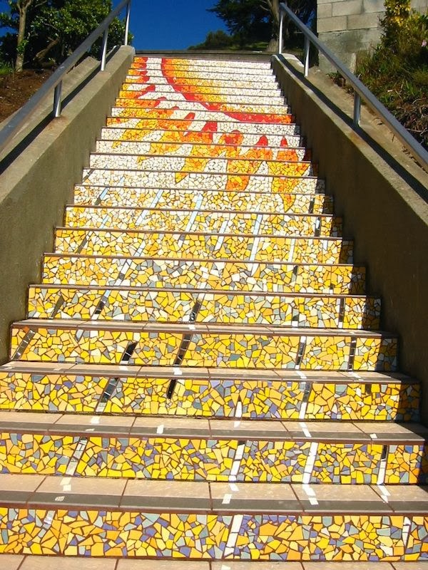 mosaic stairs designs San Francisco