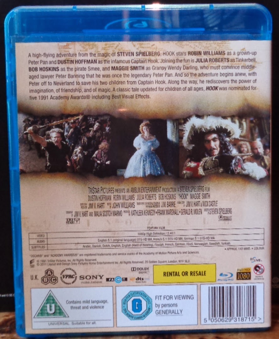 Movies on DVD and Bluray Hook (1991)