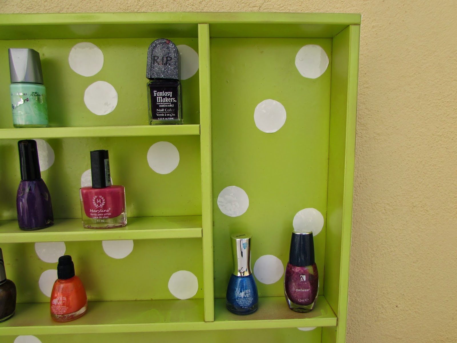 Shanti Free Bird NAIL POLISH SHELF DIY