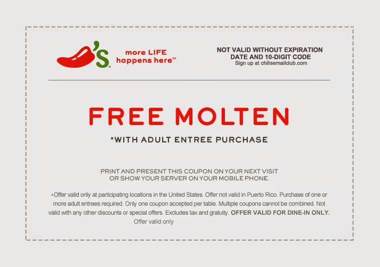 Chili's coupon code