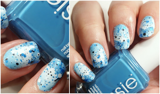 Blue Scaled Gradient with claire's Fireworks Topper