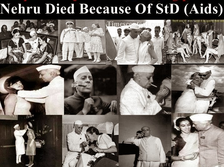 Nehru died because of std (sexually trasmitted disease)