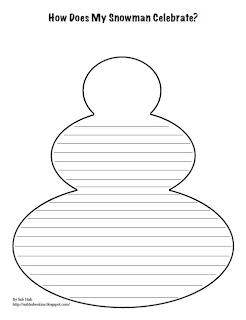 Sub Hub: Snowmen at Christmas Writing Freebie