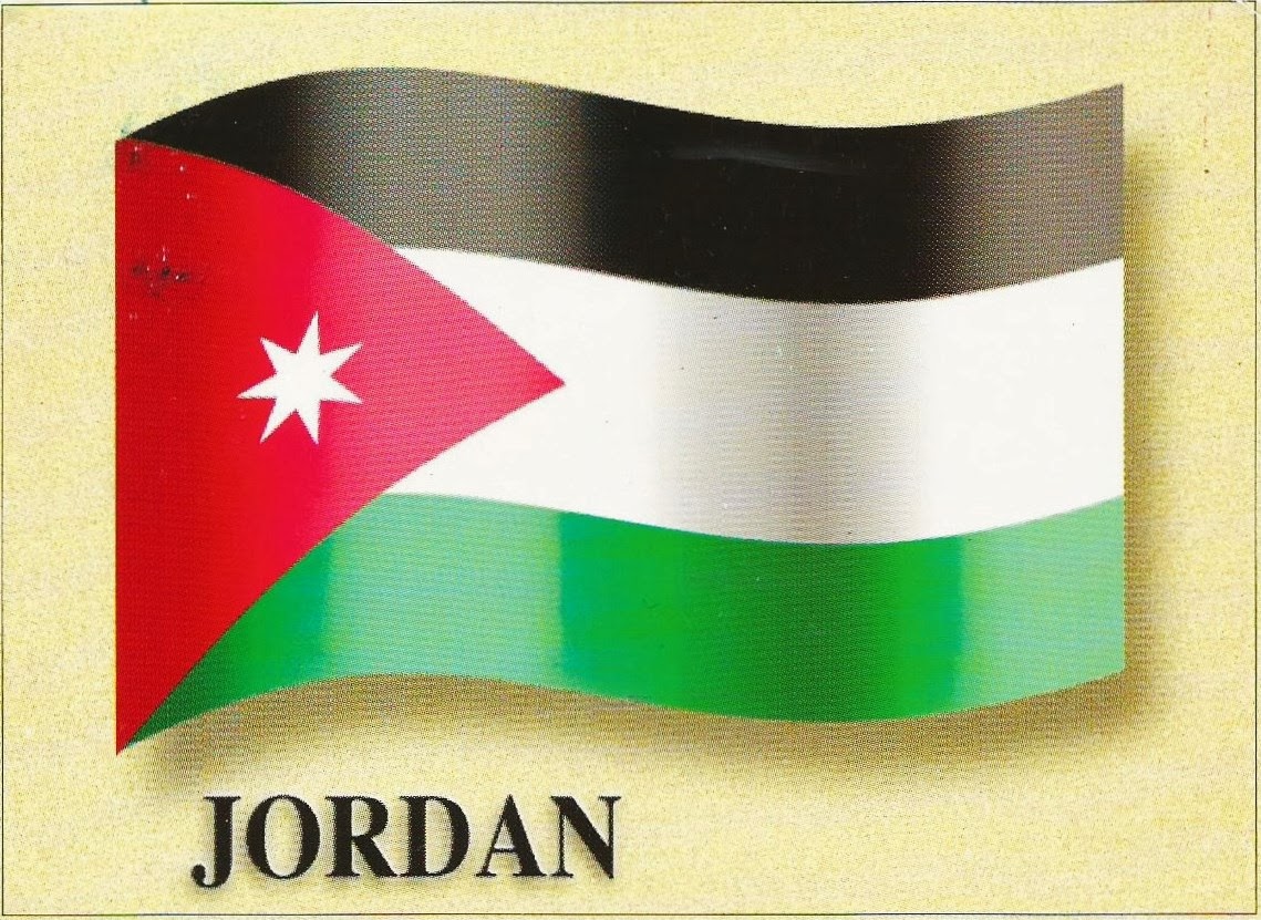 Postcards on My Wall Flag of Jordan