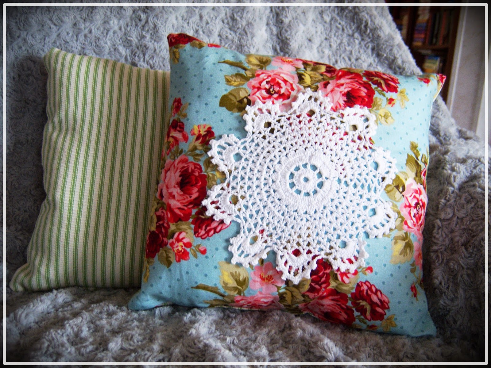 Shoregirl's Creations Country Cottage Doily Pillows