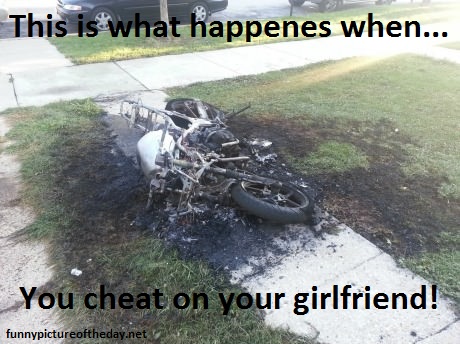 Destroyed Motorcycle