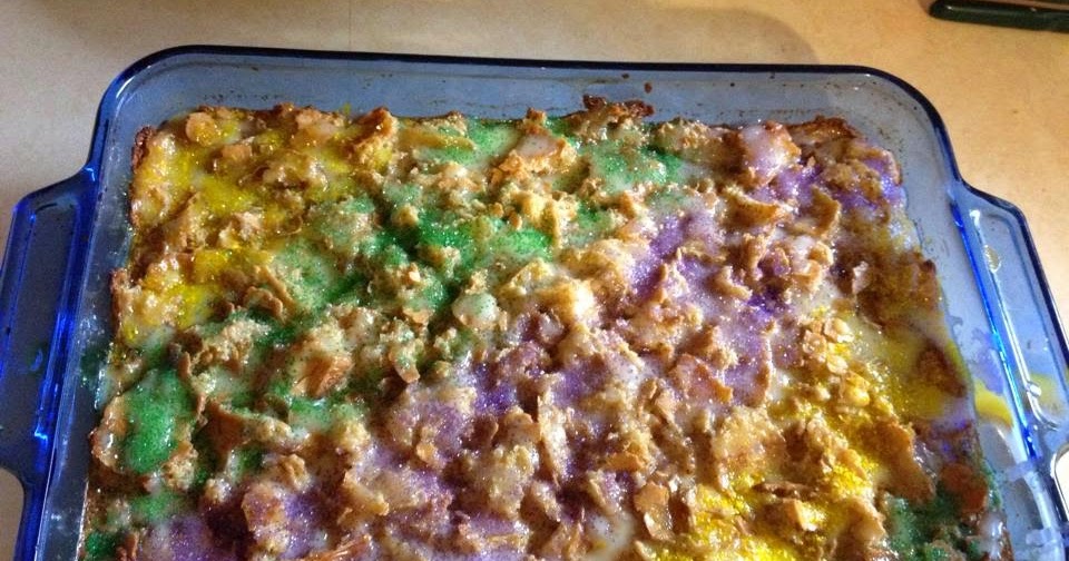 Ginafied 2/2/2015 King Cake Bread Pudding