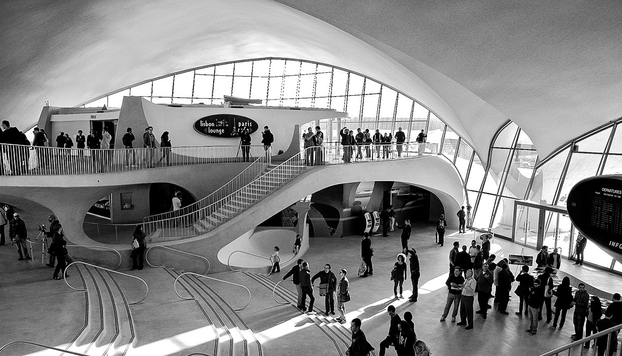 Terminal TWA Aeropuerto JFK en New York Eero Saarinen Planta