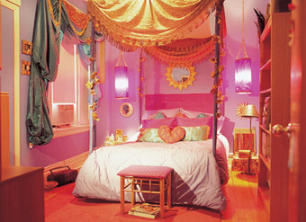 Pink Canopy Bed