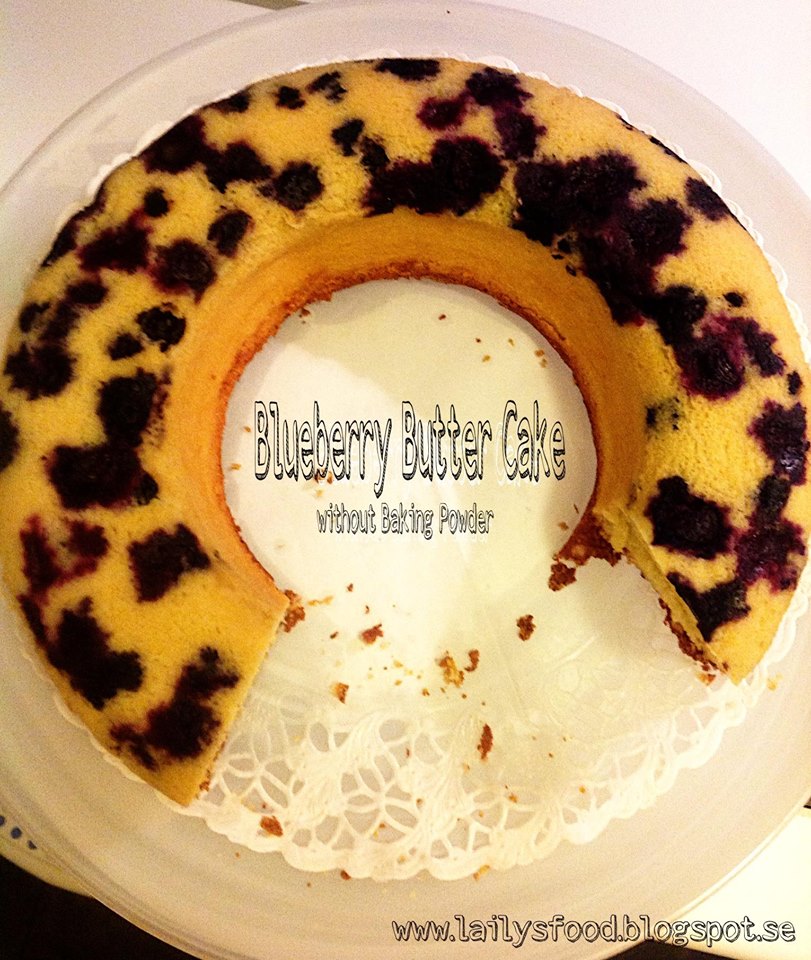 Blueberry Butter Cake (without Baking Powder)