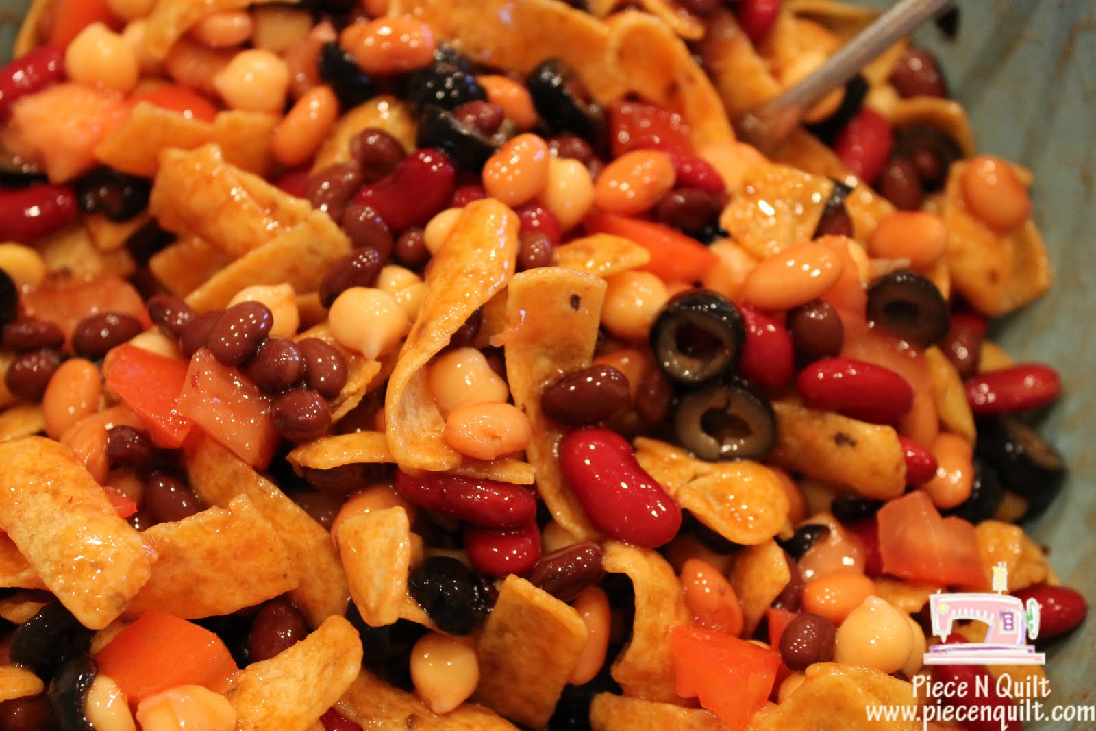 Piece N Quilt Bean & Frito Salad {sometimes I cook}