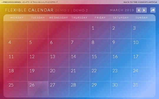 Calendario: A Flexible Calendar Plugin Calendario: A Flexible Calendar Plugin