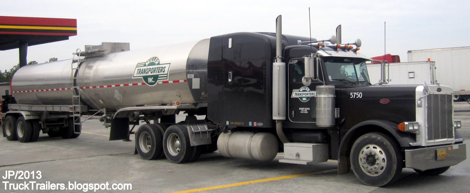 TRUCK TRAILER Transport Express Freight Logistic Diesel Mack Peterbilt