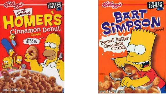 simpsons cereal fire