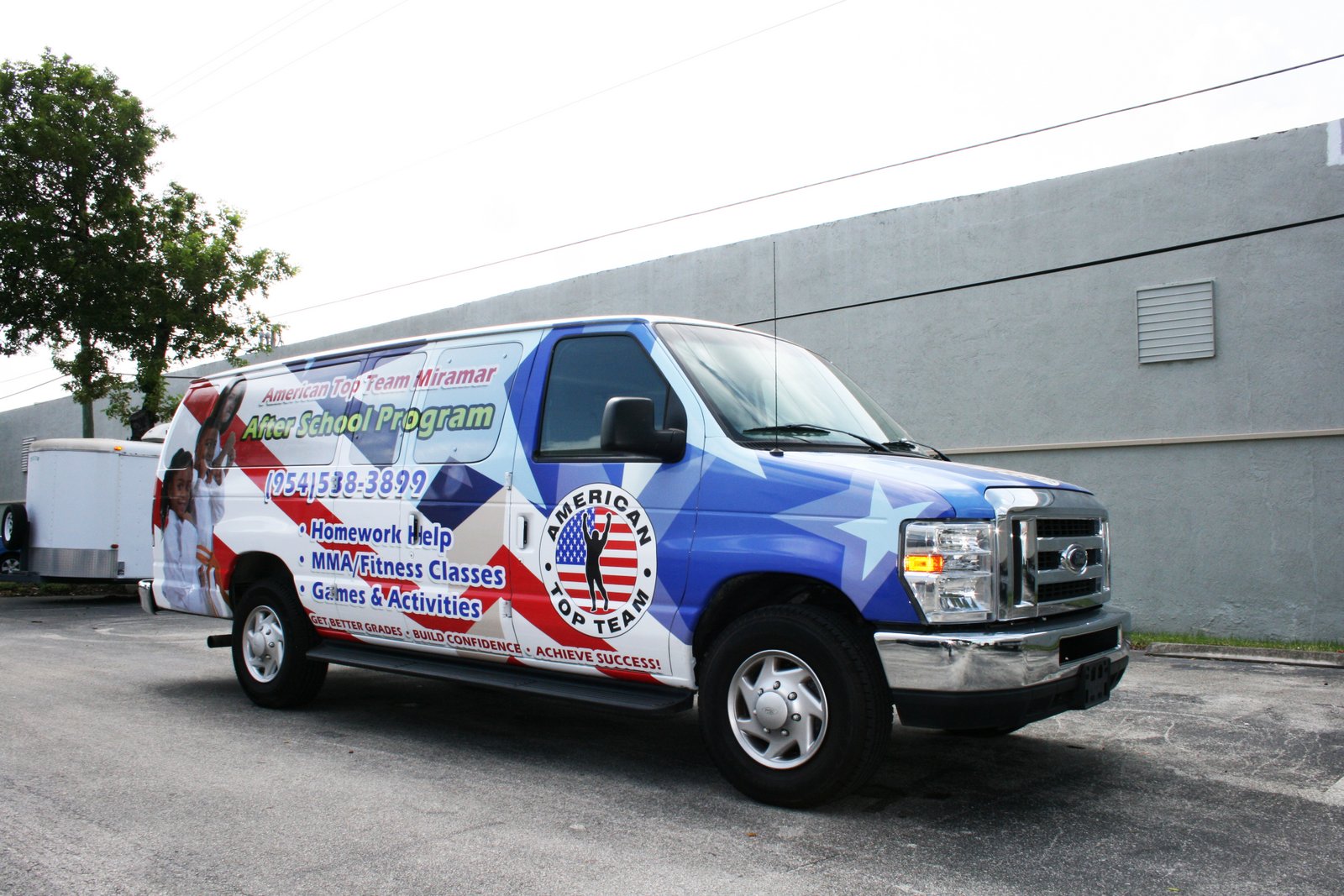 Martial Arts Passenger Van Vehicle Wrap American Top Team Miramar 3M CERTIFIED Car Wrap