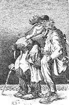 Walrus & Carpenter, Mervyn Peake. Walrus & Carpenter, Mervyn Peake.