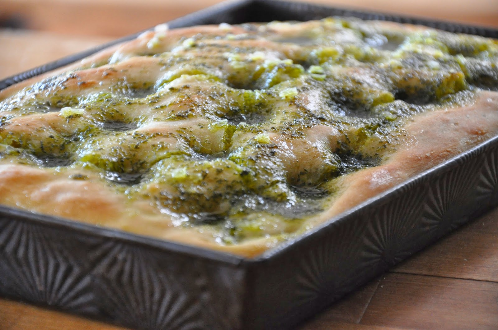 Bradshaw & Sons Wild garlic focaccia