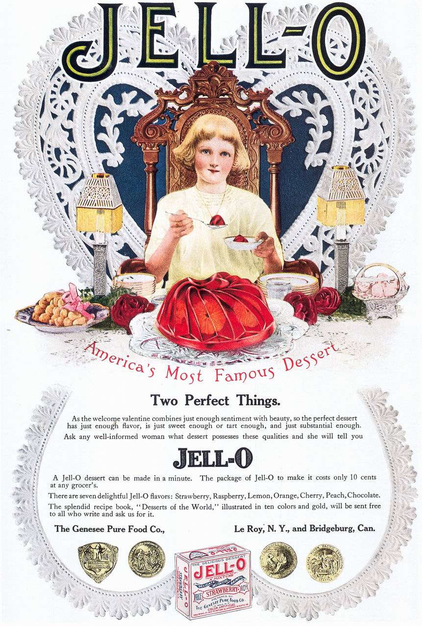 vintage advertising 1920's jello print ads