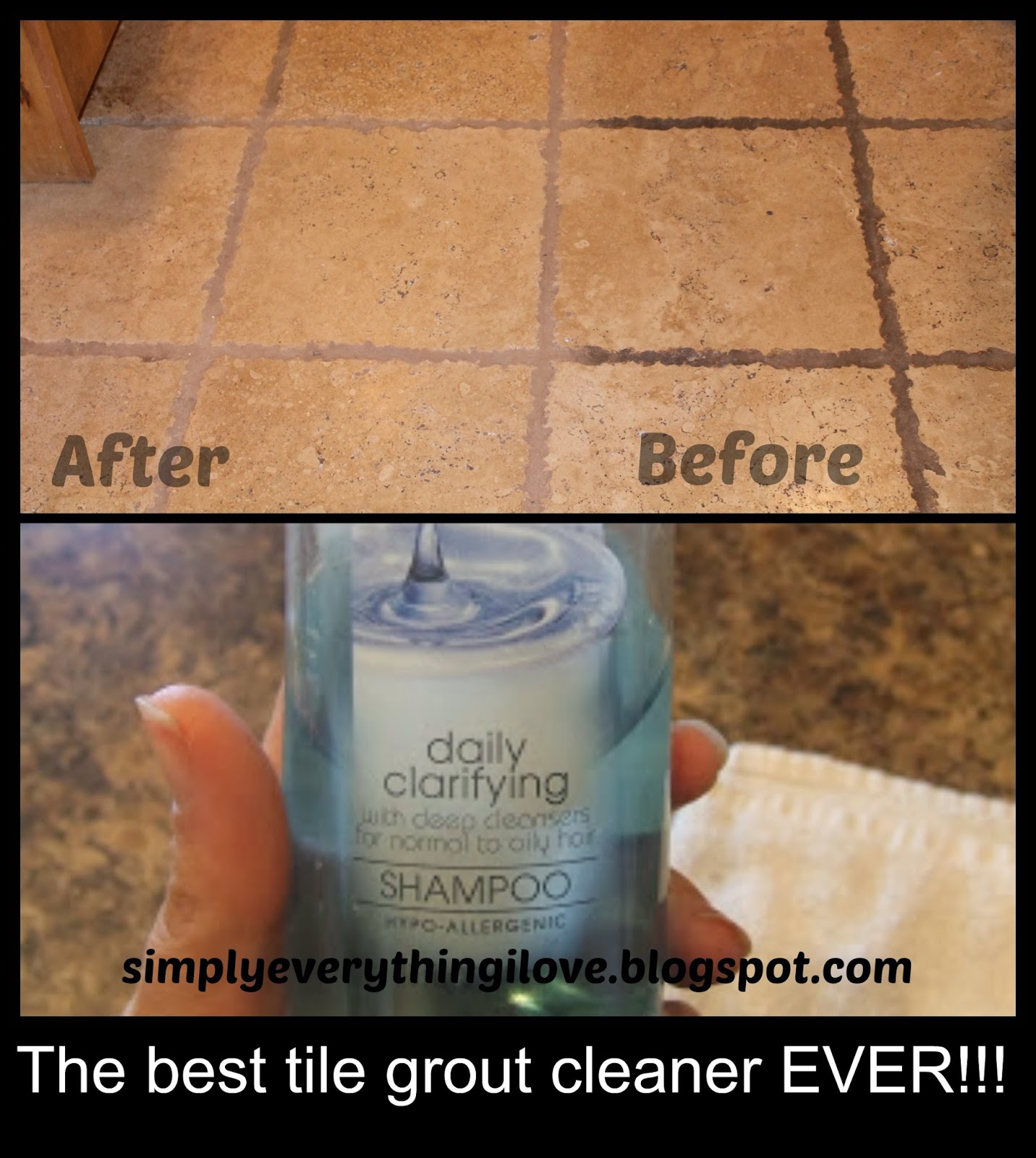 Simply Everthing I Love... The BEST tile grout cleaner!!