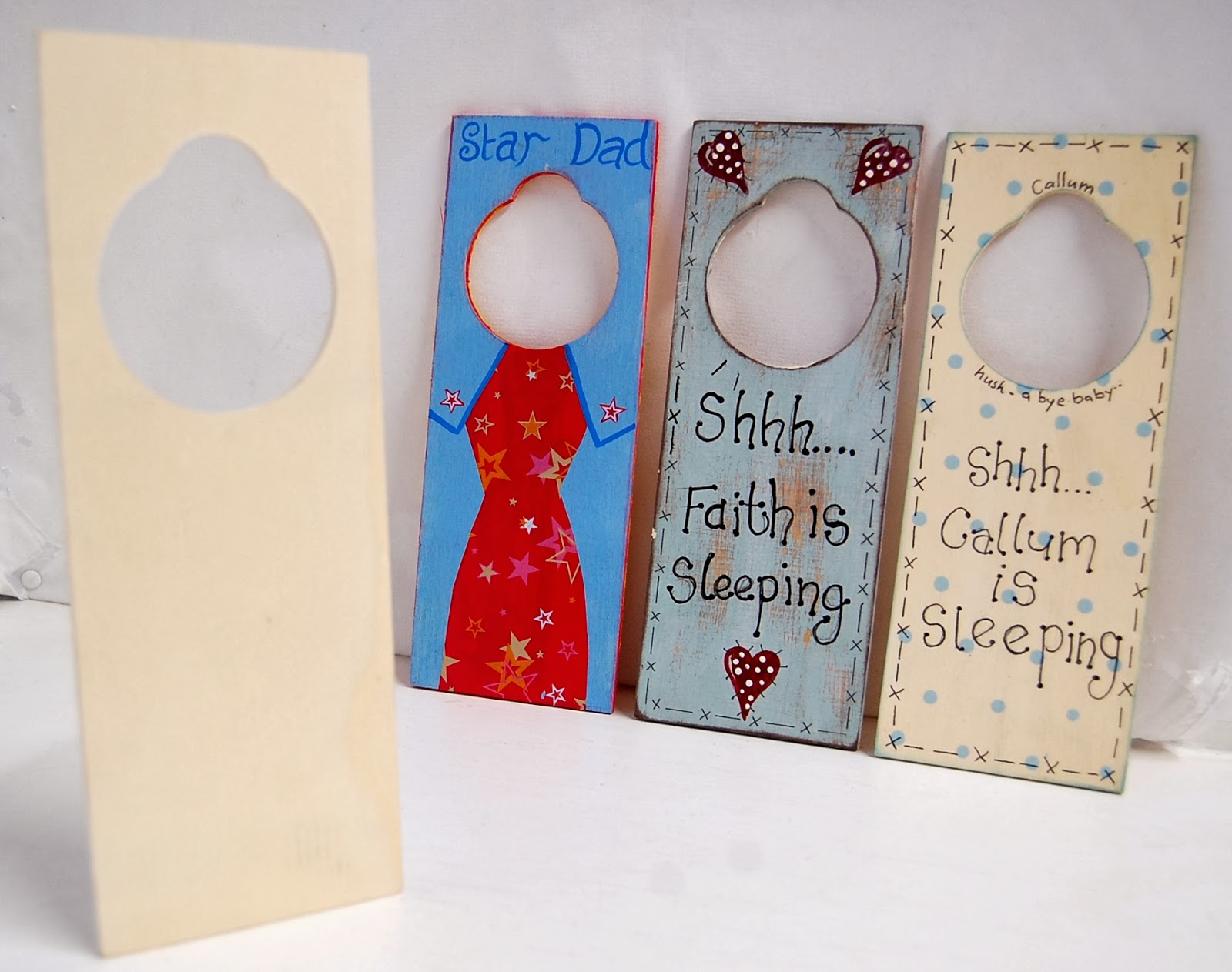 Country Love Crafts DIY Handmade Personalised Door Hanger Gift For Dad