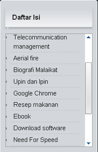 Daftar Isi Blog Dengan Scroll