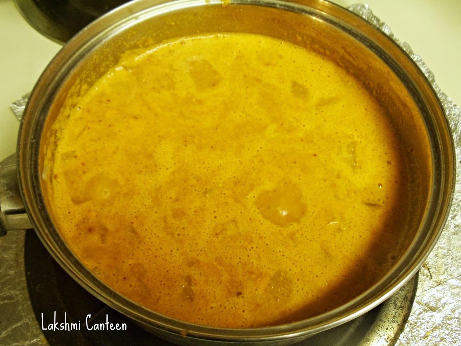 Lakshmi Canteen Potato Onion Curry (Coconut Based)