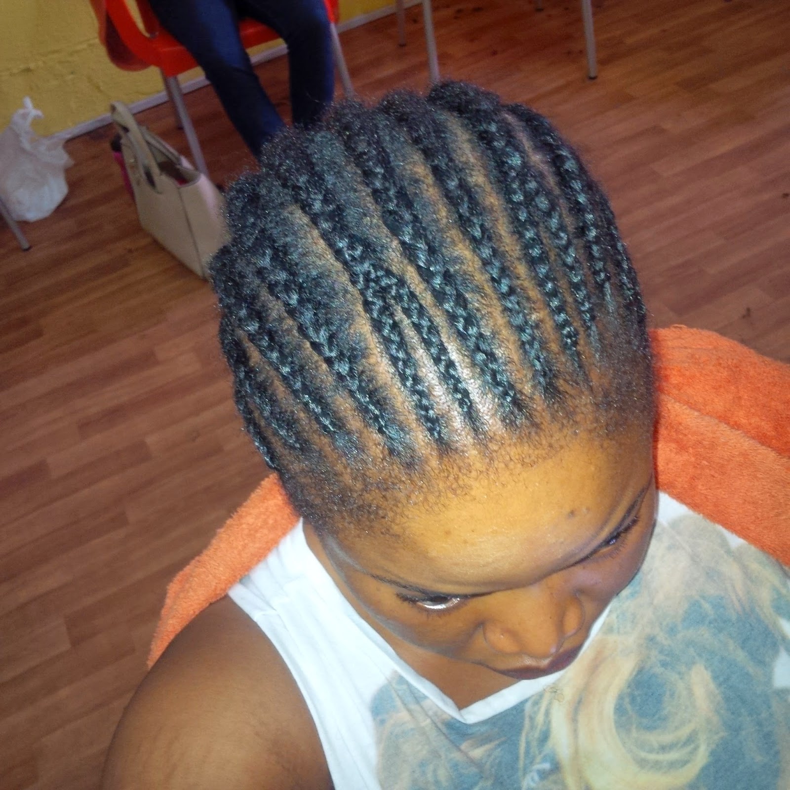 then the extension was divided into two and looped into the corn rows