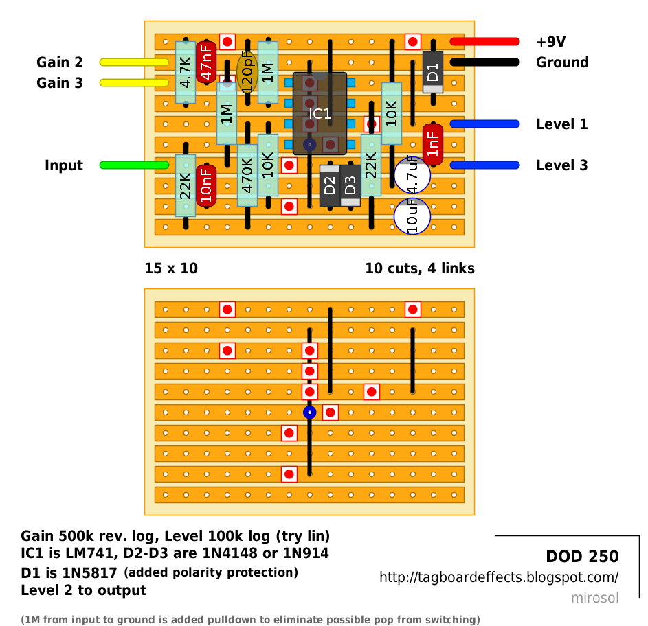 Guitar FX Layouts: DOD Overdrive Preamp 250