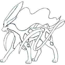 Kolorowanki By DragonkaPL: Kolorowanka Suicune'a