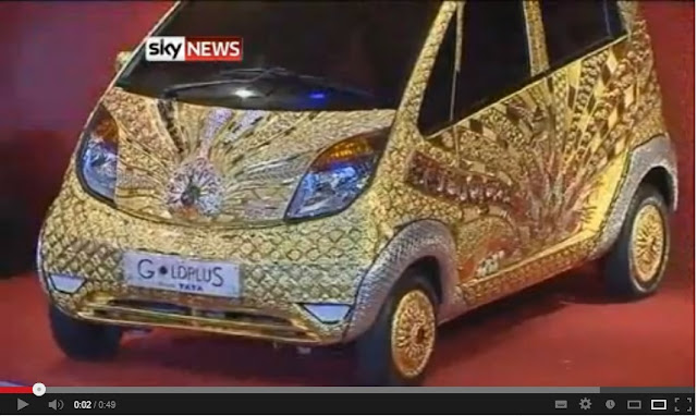 golden Tata Nano golden Tata Nano