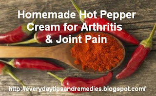 pepper hot arthritis homemade cream remedies tips joint pain